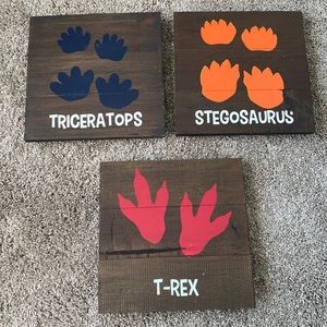 Dino wood boards - Hone accents